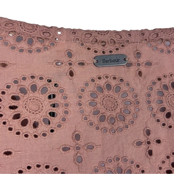 BARBOUR CHERBURY MAPLE EYELET LACE 100% COTTON BLOUSE TOP - Picture 11 of 16